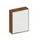 schuifdeurkast,HxBxD 1540x1200x430mm,decor romp noten,decor front wit