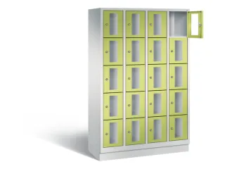Lockerkast 1800x1190x500mm 4x5 vakken Cilinderslot, Sokkel, RDS1108060 - 1