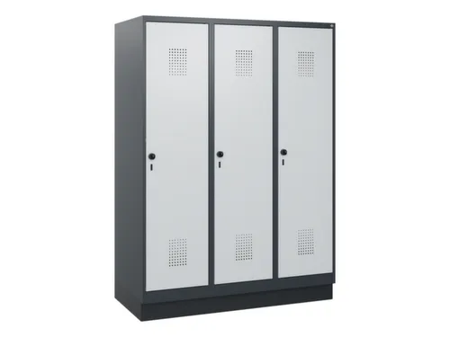 schoollocker,HxBxD 1630x1200x500mm,3vak,vak B 400mm,draaigrendel