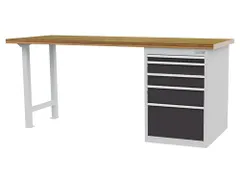 werkbank,HxBxD 859x2000x750mm,multiplexblad,draagverm. 100kg