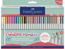 Marker creatief Faber-Castell Goldfaber set a 30 stuks Happy Creating