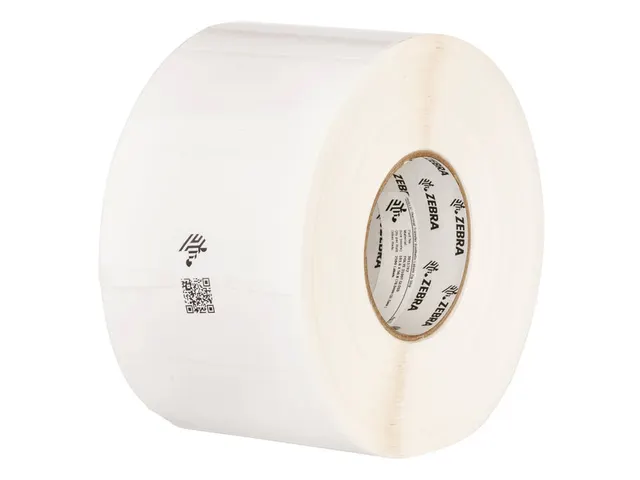 Zebra PolyPro 3000T Transparant 75x35mm 4 Rol