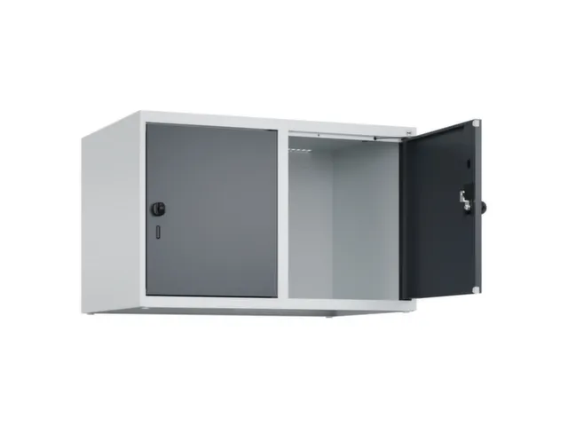 opzetkast,v. locker,2vak.,vak B 400mm,HxBxD 500x800x500mm,draaigrendel