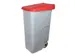 Denox Afvalcontainer Grijs/ Rood 110 liter
