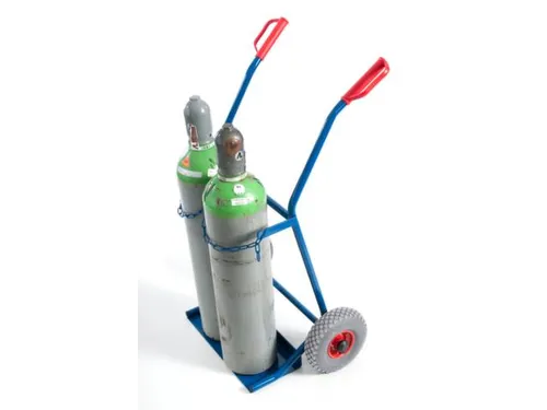 Flessenkar Draagvermogen 100Kg 2X20L-Fles Luchtbanden Ral5010 staal