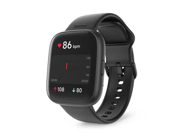 Smartwatch Hama 4000 telefoonfunctie slaapanalyse waterdicht zwart