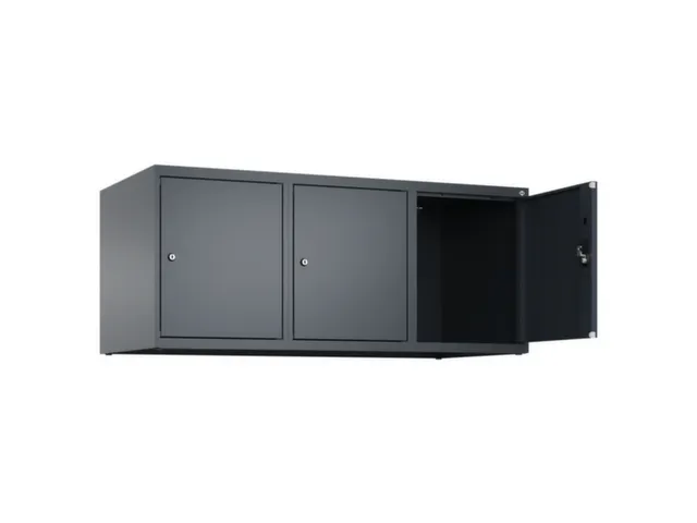 opzetkast,v. locker,3vak.,vak B 400mm,HxBxD 500x1200x500mm