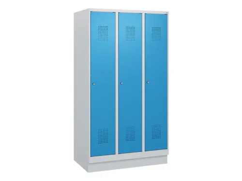 schoollocker,HxBxD 1630x900x500mm,3vak,vak B 300mm,cil.-slot,sokkel