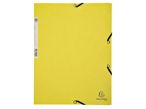 Elastomap Exacompta Aquarel A4 3 kleppen 400gr glanskarton assorti