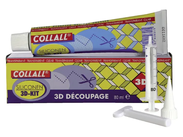 Siliconenlijm Collall 3D-kit 80ml
