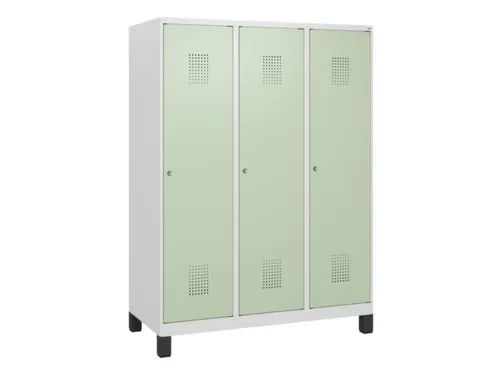 schoollocker,HxBxD 1630x1200x500mm,3vak,vak B 400mm,cil.-slot,voeten