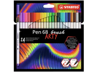 Brushstift STABILO Pen 568/24 Arty assorti set à 24 stuks - 2