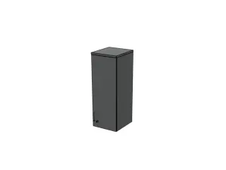 opzetkast v. kast met openslaande deuren MS-donkergrijs 1070x400x445mm - 2