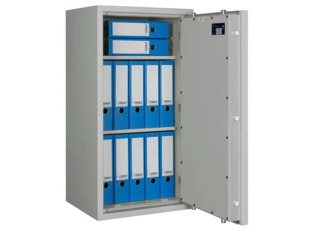 kluis,veiligheidsniveau 1,HxBxD 950x500x420mm,2niveaus,romp RAL7035