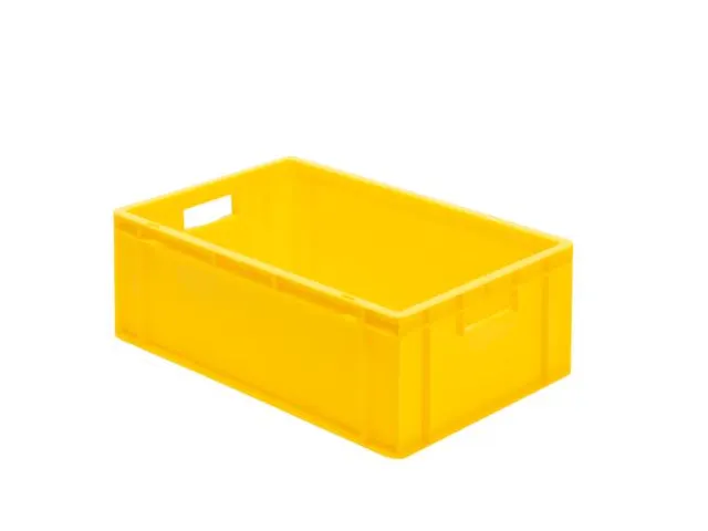 Euronorm-Stapelbak 40l 210x 600x 400mm Wanden/Bodem Gesloten Geel