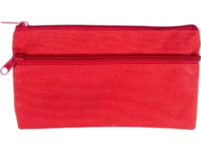 Pennenzak Plat 21 x 11 cm rood