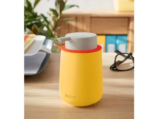 Dispenser Leitz Cosy voor handzeep 300 ml geel - 5