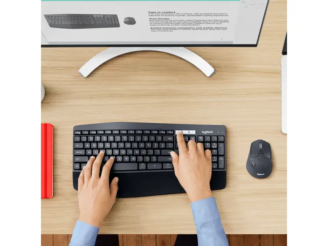 Logitech MK850 Performance Draadloos toetsenbord QWERTZ en muis