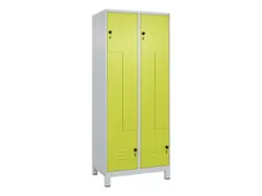 Z-garderobekast,HxBxD 1950x800x500mm,vak B 200/400mm,draaigrendel