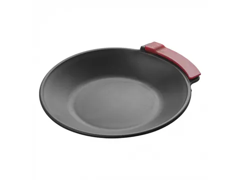 Emga Rekening schaaltje kunststof tableau rond 13cm met klem Zwart