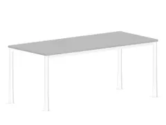 in hoogte verstelbaar bureau 720-840x1800x800mm hout MP-lichtgrijs