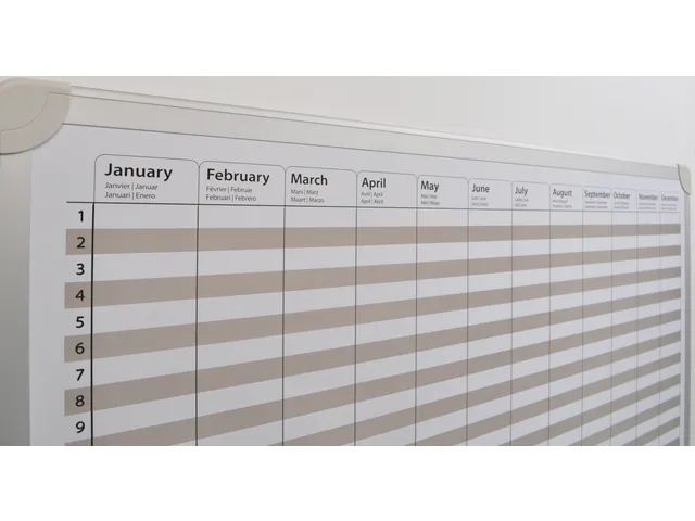 DESQ Whiteboard JaarPlanner 60x90cm
