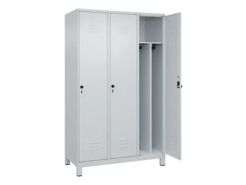locker voor scheiding van kleding,HxBxD 1950x1200x500mm,3vak