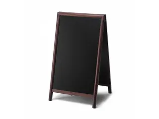Krijtstoepbord 68x120cm Donkerbruin - 1