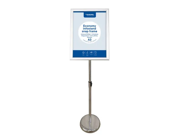 Infostandaard Europel Economy 25mm A3 Zilver