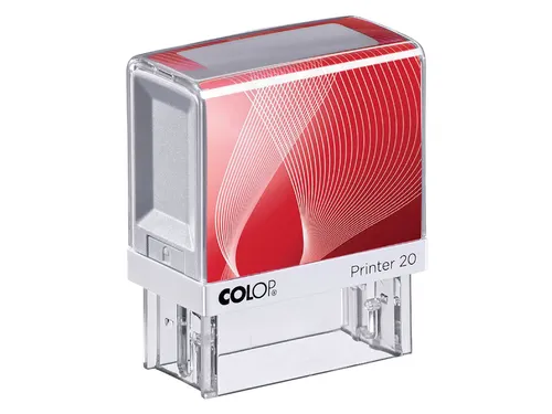 Tekststempel Colop Printer 20 +bon 4regels 38x14mm blauw
