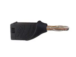 Bananaalschroef 4mm Stapelbaar - Zwart