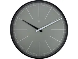 Wandklok nXt Gray Ø 40cm grijs streepaanduiding