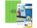 HERMA 4369 Verwijderbare etiketten A4 45,7x21,2mm Groen 960 stuks