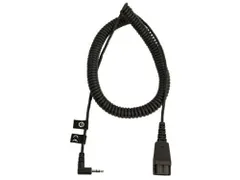 Jabra QD naar 2,5mm Jack QD Aansluitkabel geschikt voor Panasonic