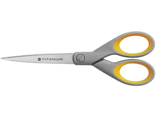 Kantoorschaar Westcott 180mm met softgrip titanium