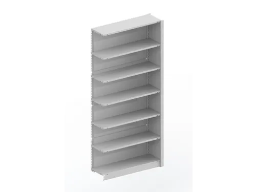 kantoorstelling aanbouwveld HxBxD 2200x1006x335mm 6 OH Stalen Ral7035