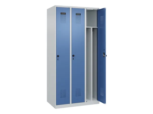 locker voor scheiding van kleding,HxBxD 1850x900x500mm,3vak