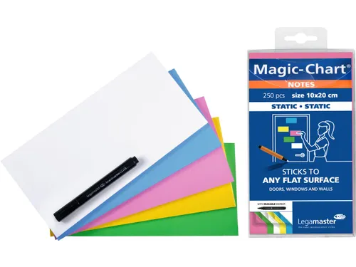 Legamaster Magic-Chart Notes 10x20cm assorti 250 vel