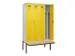 locker met bank,voor scheiding van kleding,HxBxD 2120x1200x815mm,4vak