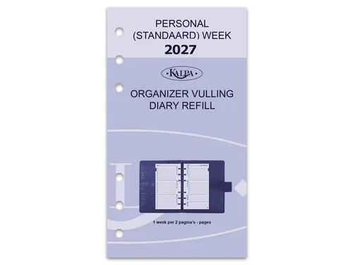 Agendavulling 2027 Kalpa Personal 7dagen/2pagina's