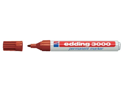 Viltstift edding 3000 rond bruin 1.5-3mm