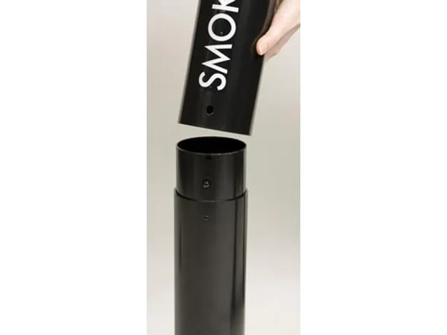 Rubbermaid peukenzuil Smokers' Pole 10,2x107,9cm zwart