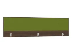 opzetpaneel bureau aanbouw achter NV bruin hickory groen 2000mm