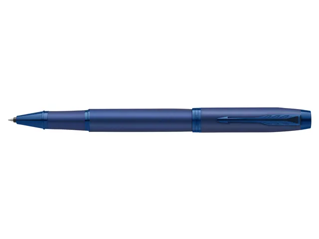 Rollerpen Parker IM Monochrome Blue Fijn Zwarte inkt