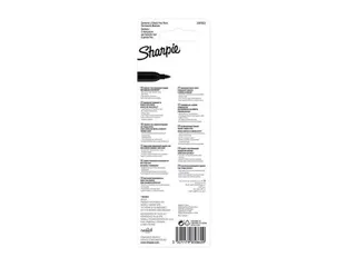 Viltstift Sharpie Fijne punt rond 0.9mm Blister à 2 stuks Zwart - 4