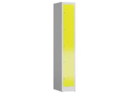 Lockerkast 1800x310x500mm 1x5 vakken cilinderslot, sokkel, RAL1018