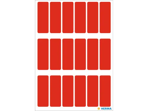 HERMA 3652 Universele etiketten 12x34mm Rood 90 stuks