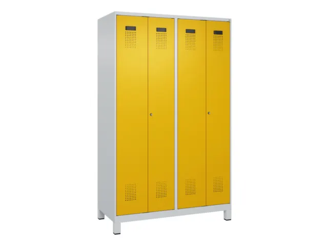 locker voor scheiding van kleding,HxBxD 1950x1200x500mm,4vak