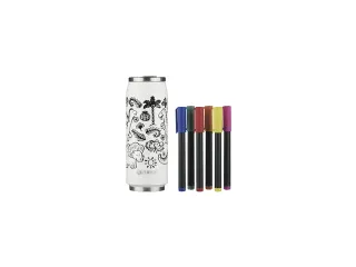 Thermosbeker Les Artistes Paris 500ml DIY creatieve set Dino - 3