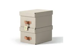Leitz Puro Opbergdoos met deksel klein 7L set van 2 beige